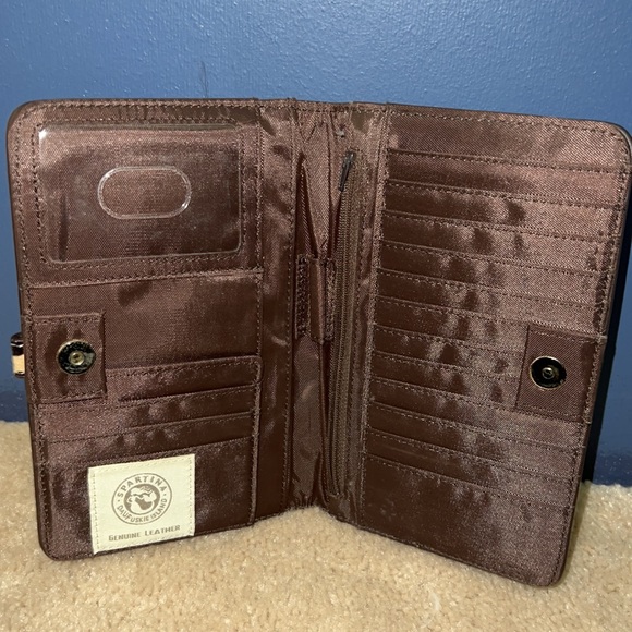 Spartina Leather Cheetah Print wallet - Picture 3 of 4